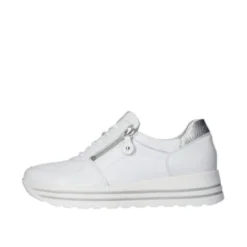 Waldlaufer White Wide Fit Trainer|758009150H