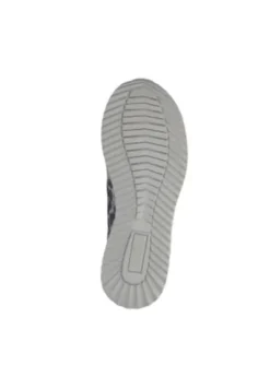 Waldlaufer Wide Fit Grey and Animal Print Trainer| 752016424