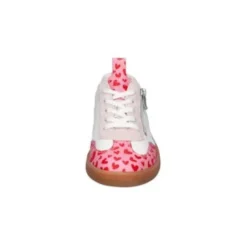 Waldlaufer Wide Fit White and Pink Trainer|704002264